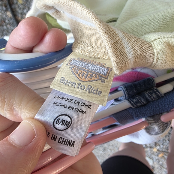 Harley-Davidson Kids Tee in Light Green with Blue Accents - Picture 2 of 2